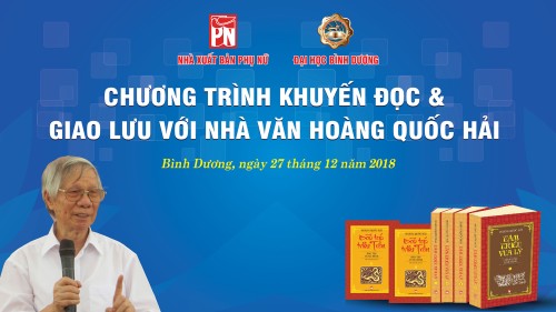 Thông báo tham dự CT khuyến đọc giao lưu với nhà văn Hoàng Quốc Hải