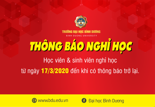 Học viên, sinh viên được nghỉ học từ ngày 17/3/2020 cho đến khi có thông báo mới