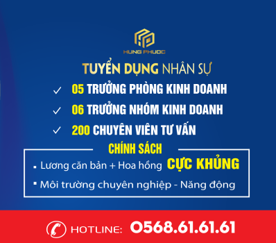 Công ty Cổ phần Đầu tư và Phát triển Đô thị Hưng Phước thông báo tuyển dụng năm 2020