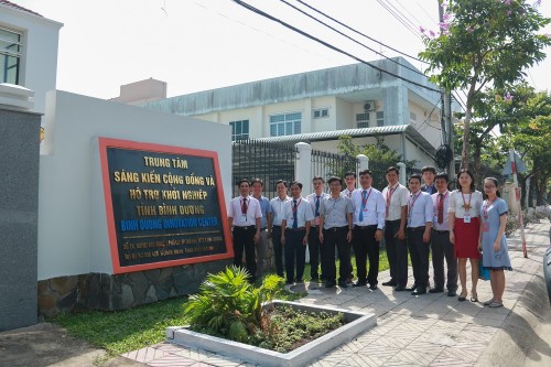 Trường Đại học Bình Dương đến thăm Trung tâm Sáng kiến cộng đồng và hỗ trợ khởi nghiệp tỉnh Bình Dương