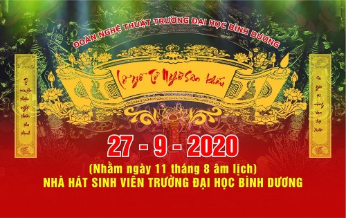 Đoàn Nghệ thuật Trường Đại học Bình Dương thông báo tổ chức đại lễ “Giỗ Tổ ngành sân khấu 2020”