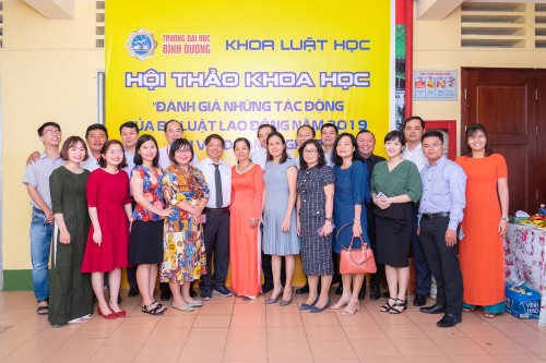 Trường Đại học Bình Dương tổ chức Hội thảo khoa học “Đánh giá những tác động của Bộ luật Lao động 2019 đối với doanh nghiệp”