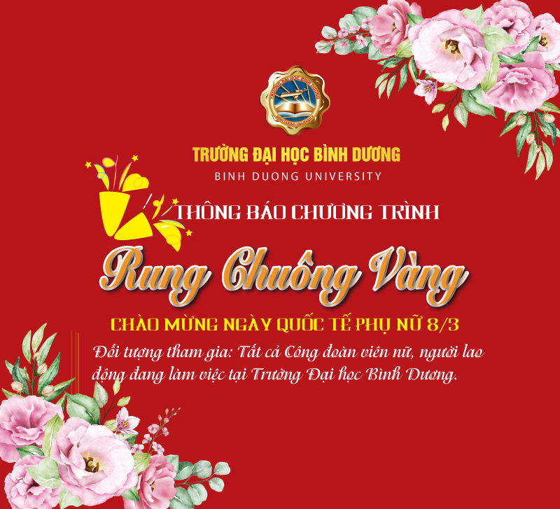 Chương trình Rung Chuông Vàng dành cho cán bộ nữ  Trường Đại học Bình Dương chào mừng ngày Quốc tế Phụ nữ 8/3