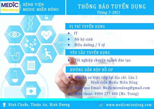 Bệnh viện Medic Miển Đông thông báo tuyển dụng