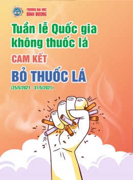 Trường Đại học Bình Dương hưởng ứng “Ngày Thế giới không thuốc lá 31/5 và Tuần lễ quốc gia không thuốc lá 25 – 31/5”