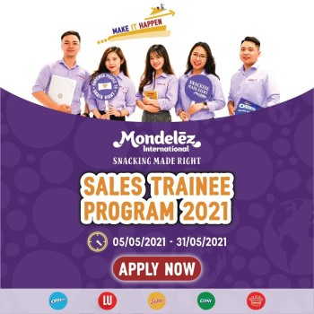 Chương trình GIÁM SÁT KINH DOANH TÀI NĂNG SALES TRAINEE PROGRAM 2021 tại Mondelez Kinh Đô Việt Nam - Tập đoàn đa quốc gia Mondelez Internatinonal