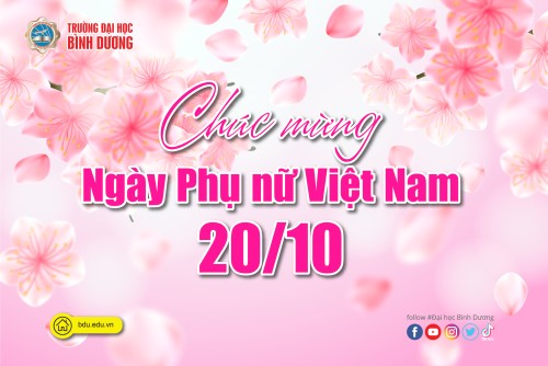 Trường Đại học Bình Dương chúc mừng Ngày Phụ nữ Việt Nam 20/10