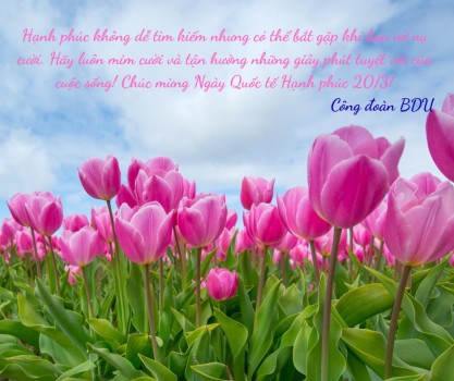 CHÀO MỪNG NGÀY QUỐC TẾ HẠNH PHÚC 20/3