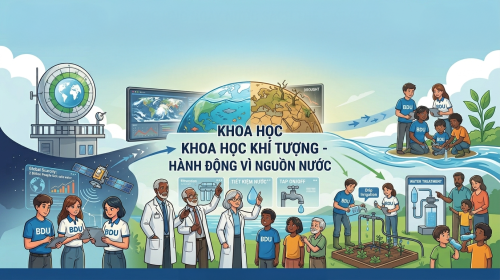 Hưởng ứng Ngày Khí tượng Thế giới (23/03): Tôn vinh vai trò của khoa học khí tượng trong dự báo thời tiết và bảo vệ môi trường.