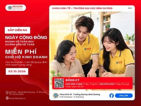 BDU TỔ CHỨC NGÀY CỘNG ĐỒNG: HƯỚNG DẪN KẾ TOÁN HỘ KINH DOANH HOÀN TOÀN MIỄN PHÍ