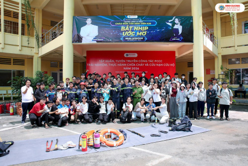 Trường Đại học Bình Dương tập huấn kỹ năng phòng cháy, chữa cháy và cứu nạn, cứu hộ
