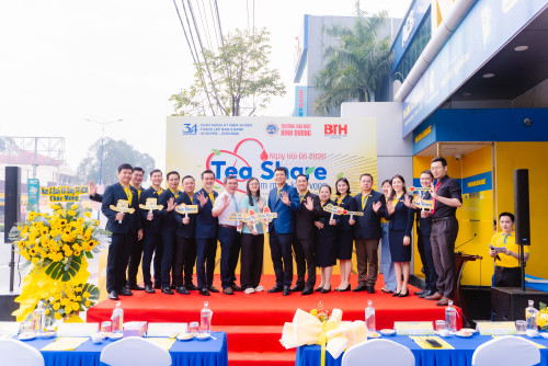 Trường Đại học Bình Dương phối hợp với Nam Á Bank tổ chức Ngày hội Đỏ 2026 “Tea Share – Ươm mầm khát vọng”